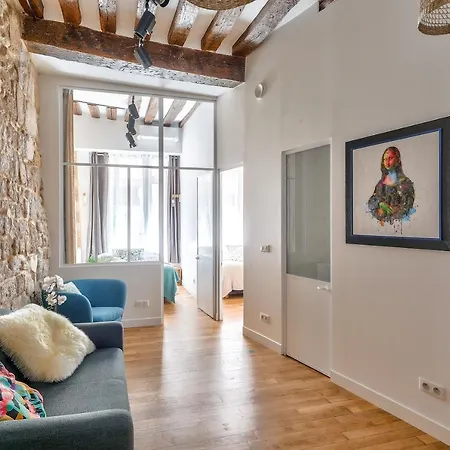 New Stunning 4 Bdrs Apt, With Ac - Le Marais Apartment *