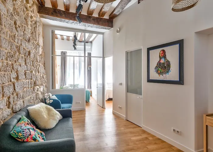New Stunning 4 Bdrs Apt, With Ac - Le Marais Lägenhet *